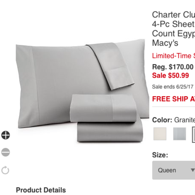 Charter Club Opulence 4-pc Sheet Set, 800 Thread Count Egyptian Cotton, Only at Macy's