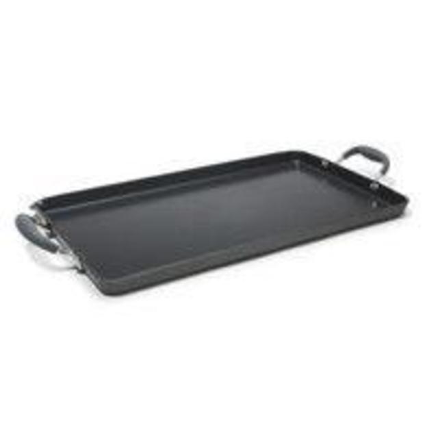 Anolon Advanced Hard Anodized Nonstick 18-Inch by 10-Inch Double Burner Griddle with Pour Spout and Mini Stainless Turner
