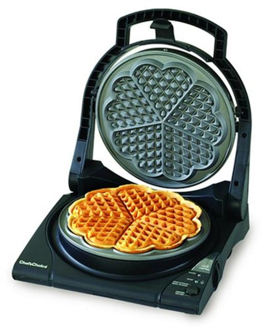 Chef's Choice 840 WafflePro Express Waffle Maker, Traditional Five of Hearts