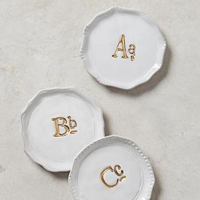 Gilded Superscript Monogram Coaster