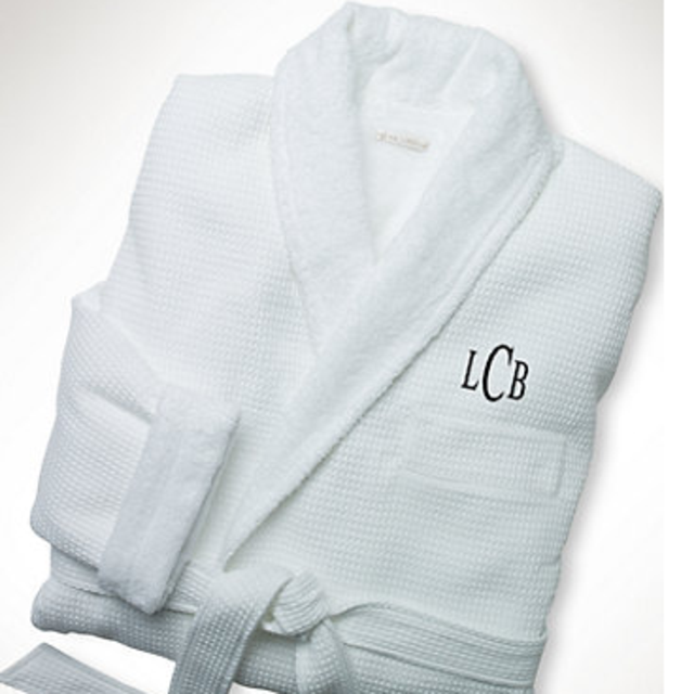 Waffle-Knit Bathrobe for Her
