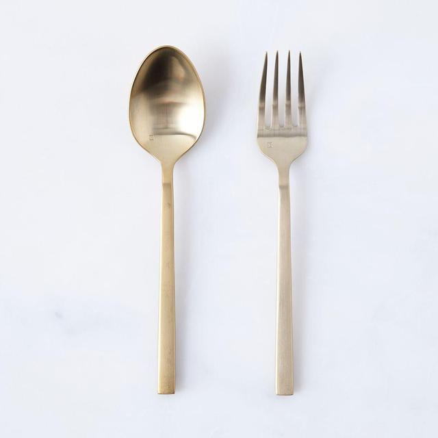 Brushed Gold Arezzo Serving Set