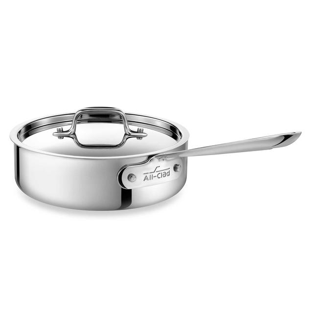 All-Clad Stainless Steel 2-Quart Covered Saute Pan