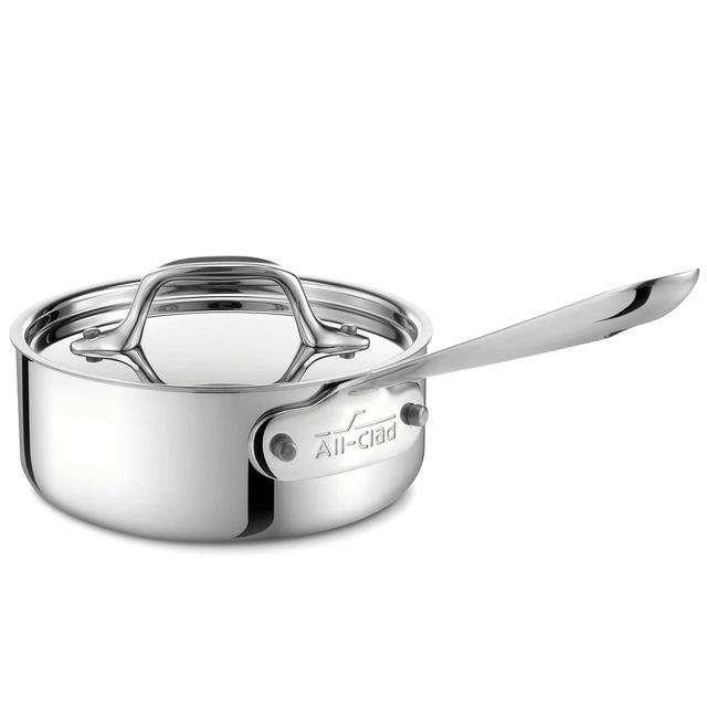 All-Clad Stainless Steel 1-Quart Covered Saucepan