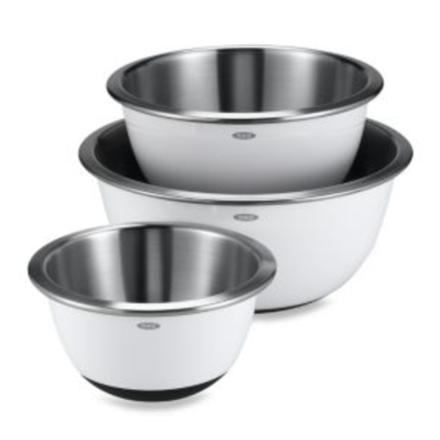 OXO Good Grips® 3-Piece Stainless Steel Mixing Bowl Set