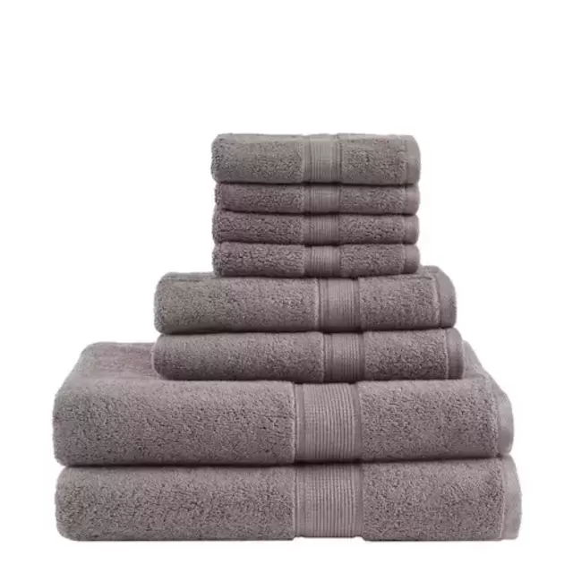 Madison Park Signature Cotton 8-piece Bath Towel Set-mocha
