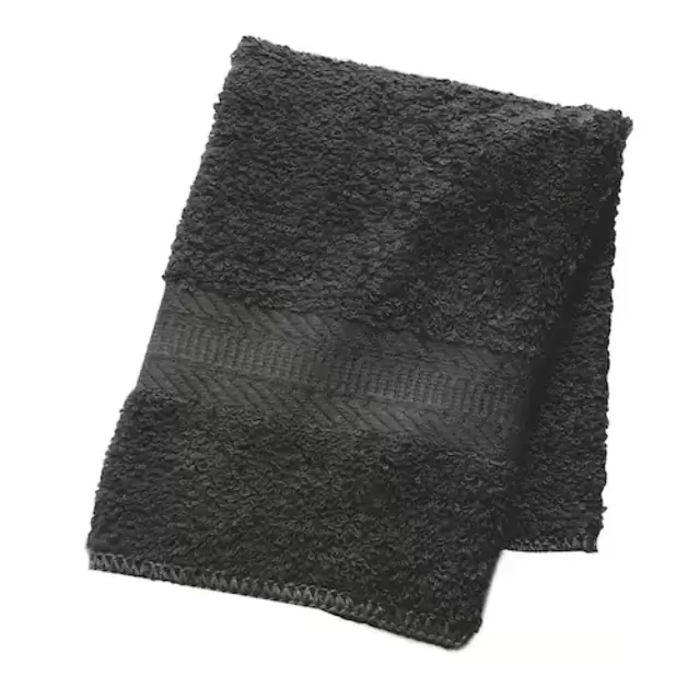 The Big One® Solid Washcloth-Black