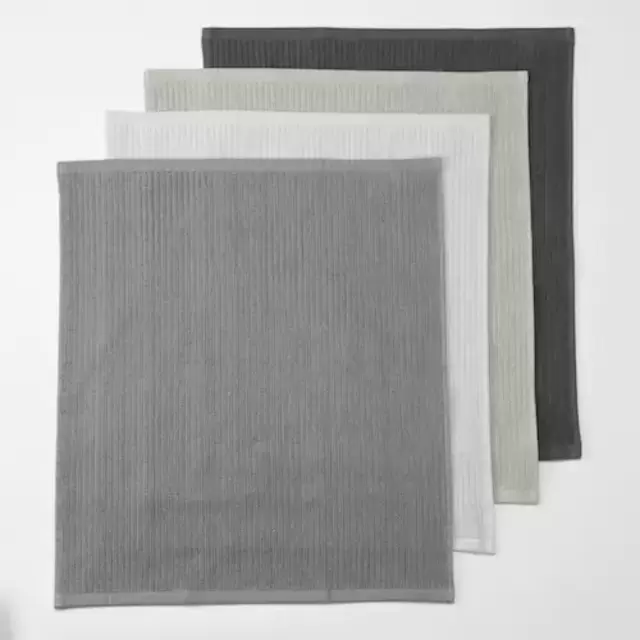 Food Network™ Bar Mop Dish Towel Set 4-pack Gray
