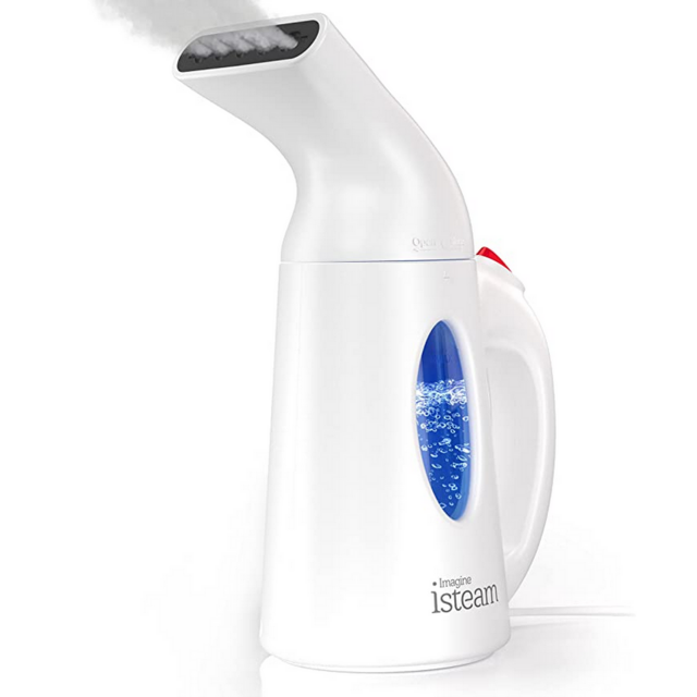 isteam Steamer for Clothes [Home Steam Cleaner] Powerful Travel Steamer 7-in-1. Handheld Garment Steamer, Wrinkle Remover. Portable Fabric Steam Iron. Clothing Accessory for USA 110-120v [H106]