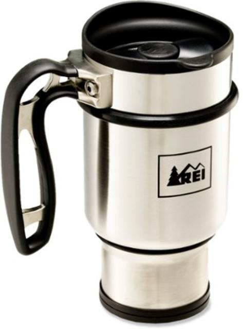 REI Double Shot Press Mug-stainless
