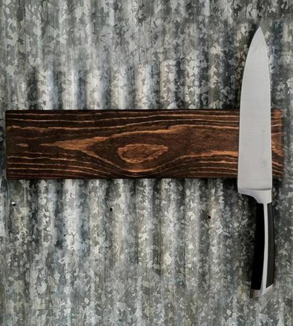 Walnut Magnetic Knife Rack