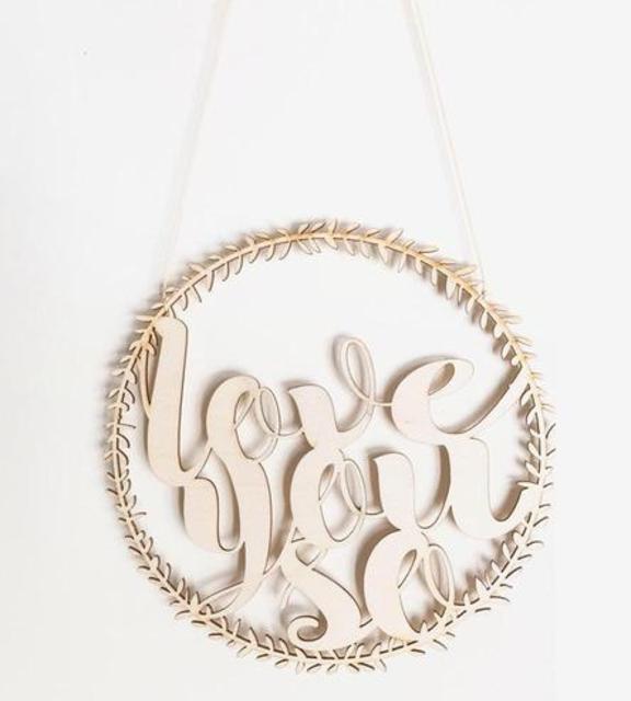 Love You So Wood Wall Art