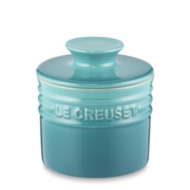 Le Creuset Stoneware Butter Crock, Caribbean