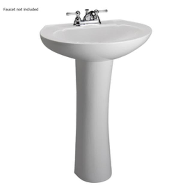 Barclay Hampshire 33-in H White Vitreous China Pedestal Sink