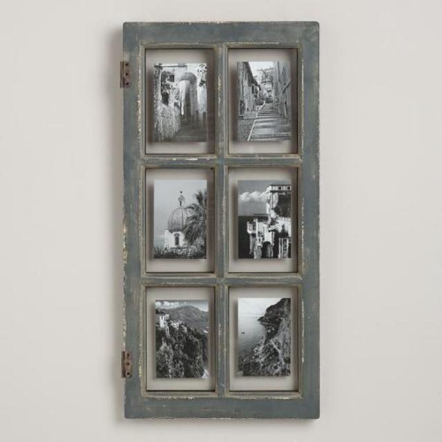 Gray Windowpane Frame