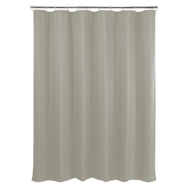 Basket Weave Shower Curtain - Dark Taupe