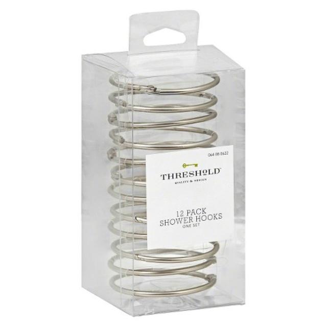 Threshold™ Basic Shower Hooks - Brushed Nickel