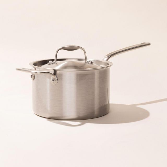 Made In 4 Qt Stainless Clad Saucepan