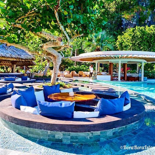 Lunch by the Pool in Bora Bora
