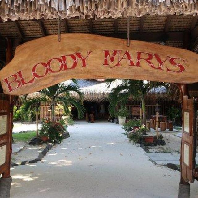 Lunch at Bloody Mary's in Bora Bora