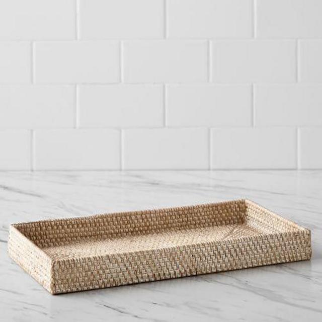 Tava Handwoven Rattan Bathroom Tray