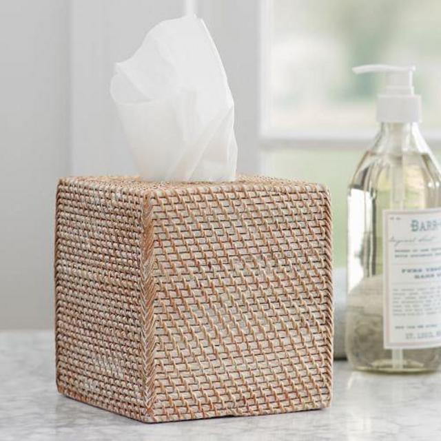 Tava Handwoven Rattan Bathroom Tissue Cover