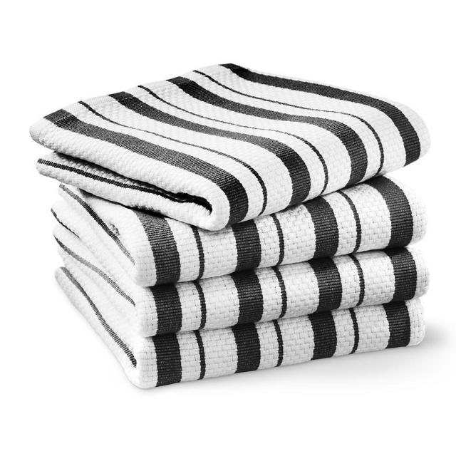 Williams Sonoma Classic Stripe Towels, Set of 4 - Black