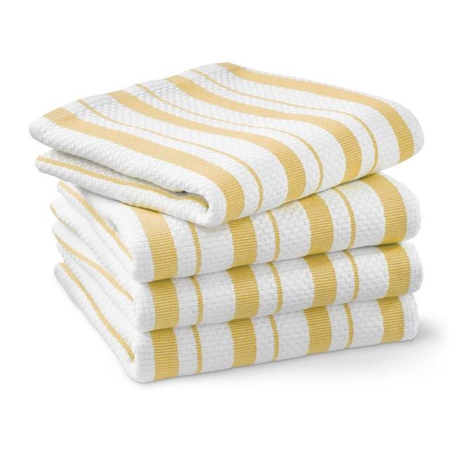 Williams Sonoma Classic Stripe Towels, Set of 4 - Yellow