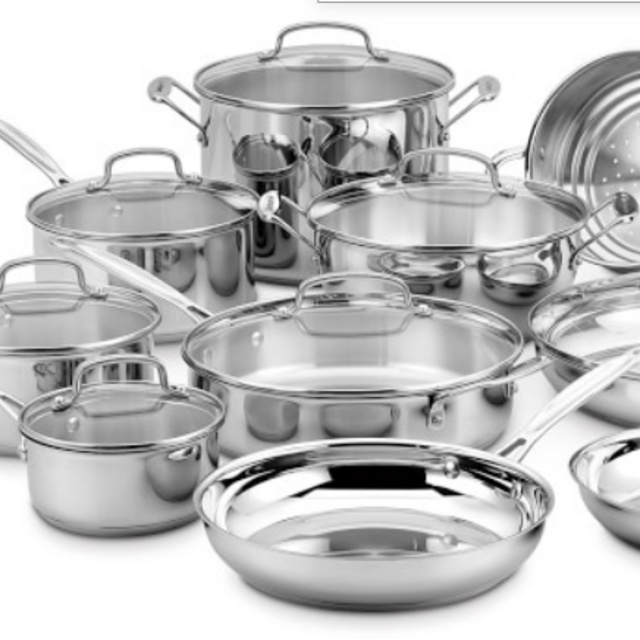 Cuisinart Chef's Classic Stainless-Steel 17-Piece Cookware Set