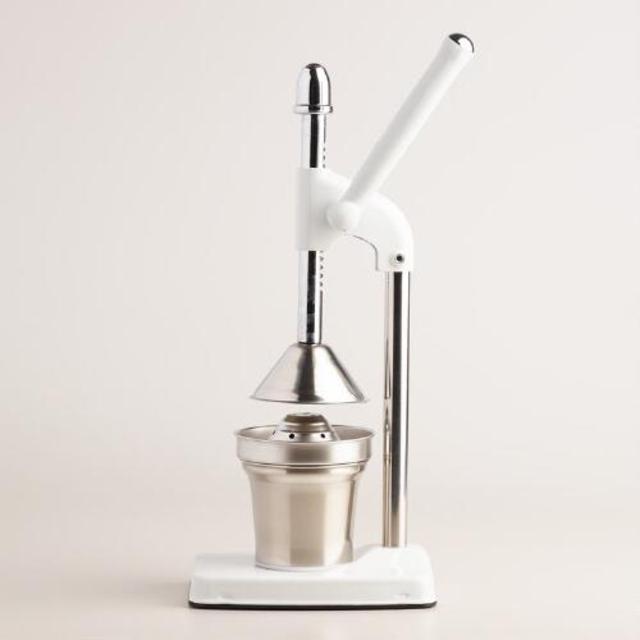 White Standing Manual Citrus Juicer