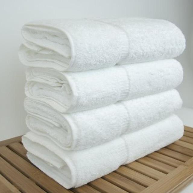 Luxury Hotel & Spa Bath Towel 100% Genuine Turkish Cotton, 27" x 54" ,Set of 4,White