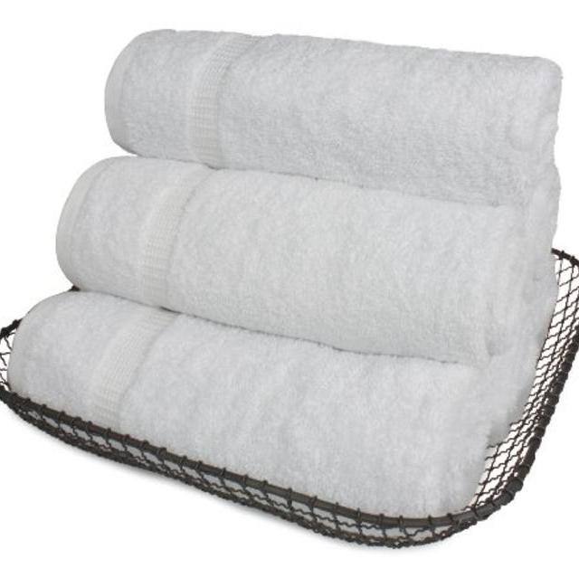 Turkish Luxury Hotel & Spa 16"x30" Hand Towel Set of 6 - 100% Genuine Turkish Cotton - Organic Eco-Friendly (Hand Towels, White)