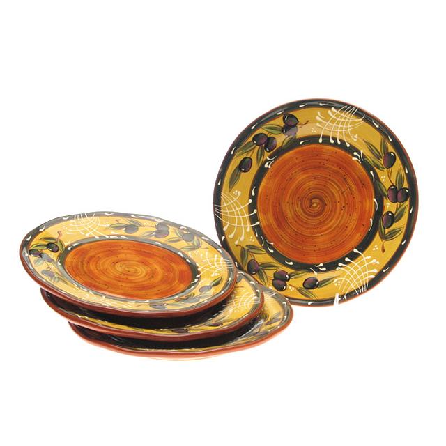 French Olives Dinner Plates (Set of 4)