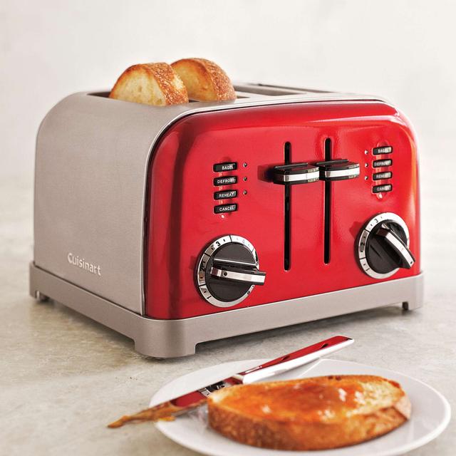 Cuisinart® Stainless Steel Classic 4-Slice Toaster, Metallic Red