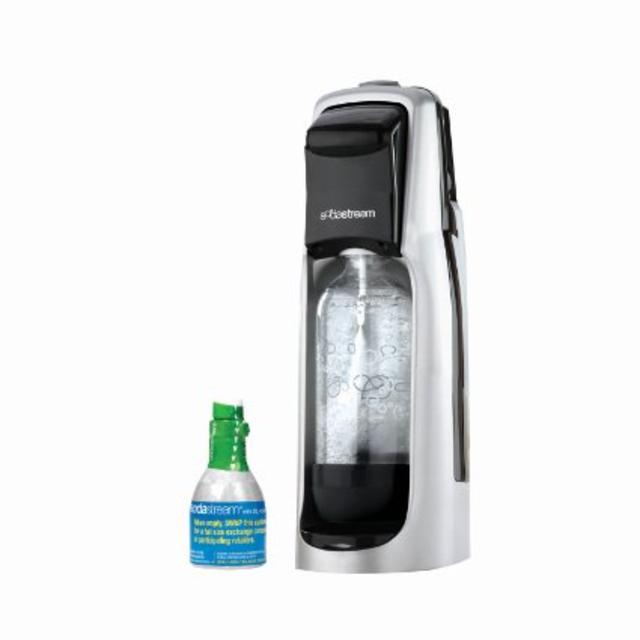 SodaStream Fountain Jet Home Soda Maker Starter Kit, Black and Silver
