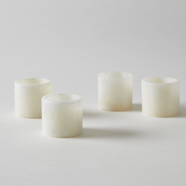 White Onyx Votive Holder