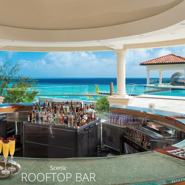 Snacks at the Scenic Rooftop bar