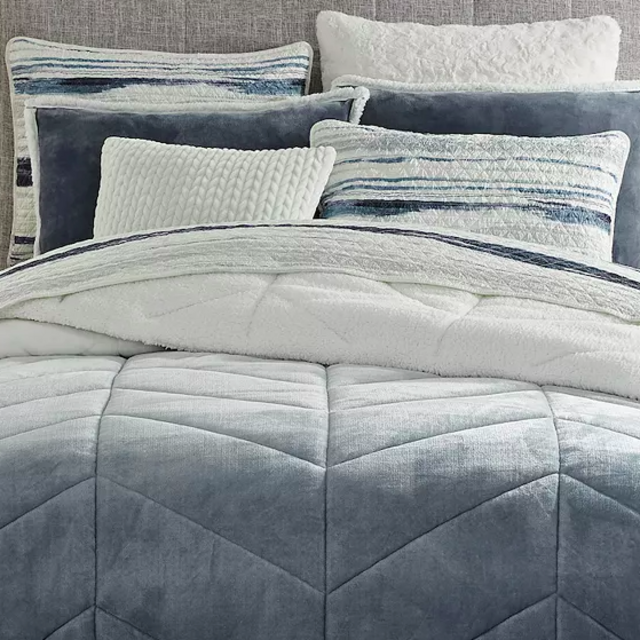 Koolaburra by UGG Dezi Comforter Set with Shams (Turbulence Ombre/Queen)