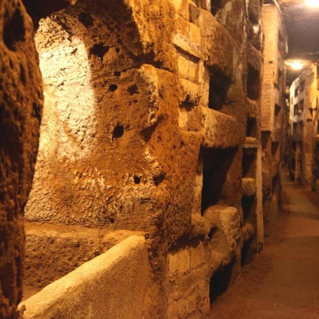 Secret catacombs in Rome
