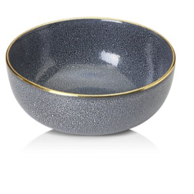 Michael Wainwright Panthera Blue and Gold 10" Serving Bowl