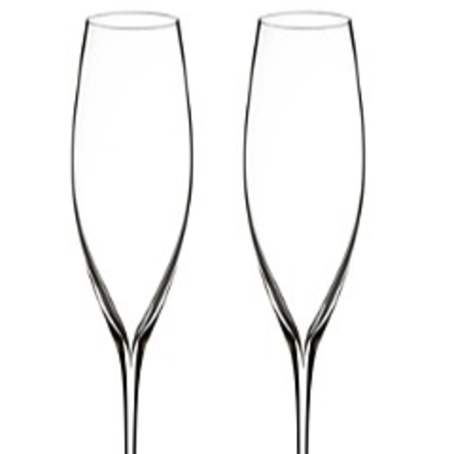 WaterfordElegance Champagne Classic Flute, Pair
