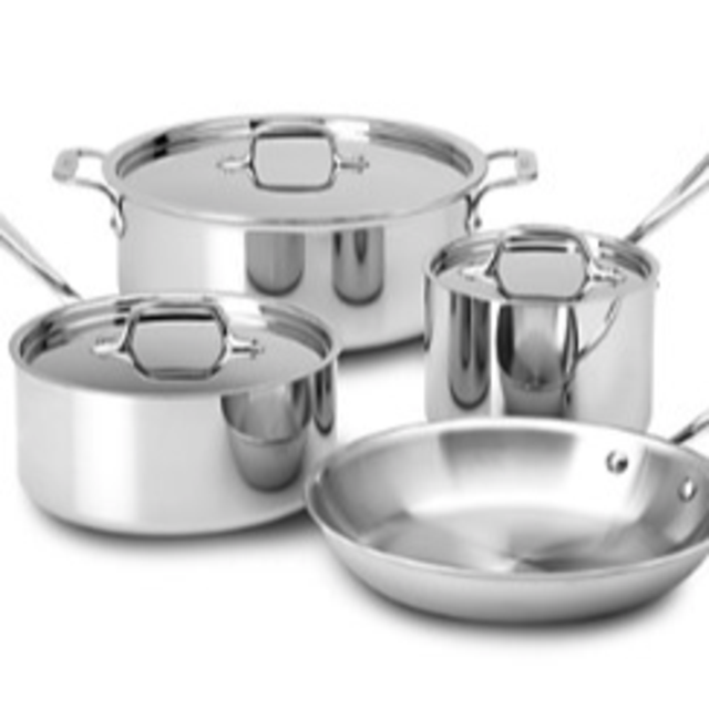 All-Clad Stainless Steel 7-Piece Cookware Set