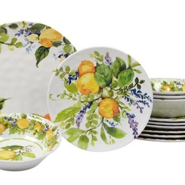 Certified International Lemon Zest 12 Pc Dinnerware Set