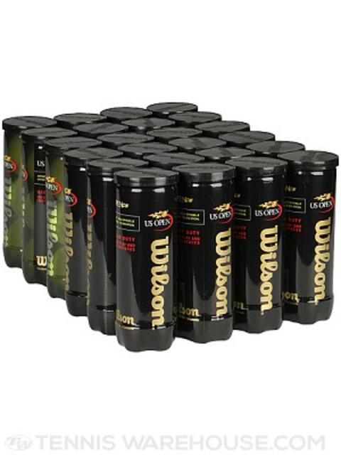 Wilson US Open Regular Duty Tennis Balls 24 Can Case