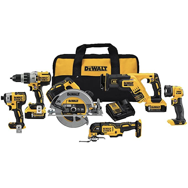 DEWALT 20V MAX XR Brushless Combo Kit, Premium 6-Tool (DCK694P2)