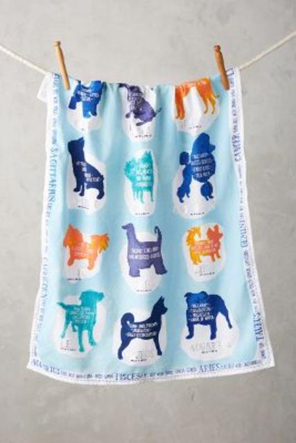 Zodiac Companion Tea Towel
