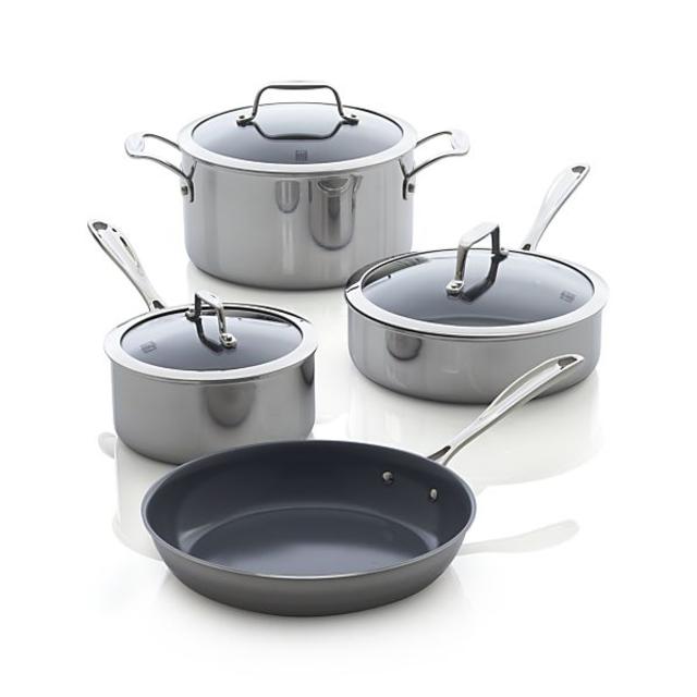 ZWILLING ® J.A. Henckels VistaClad Ceramic Nonstick 7-Piece Cookware Set