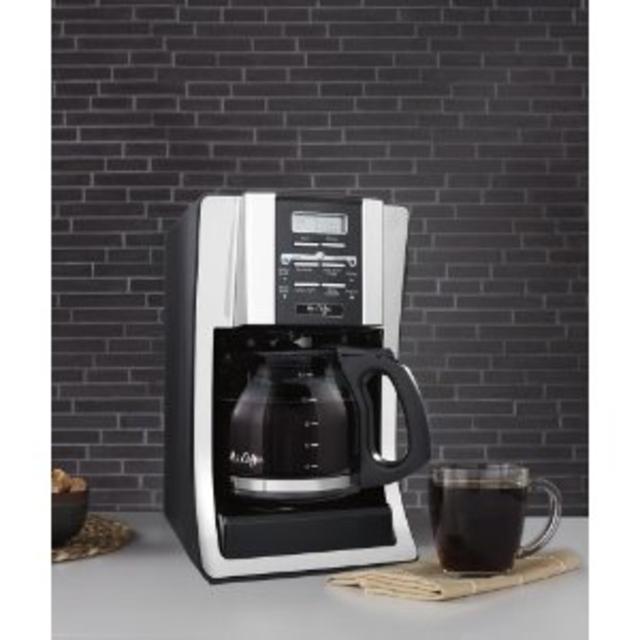 Mr. Coffee BVMC-SJX33GT 12-Cup Programmable Coffeemaker, Chrome
