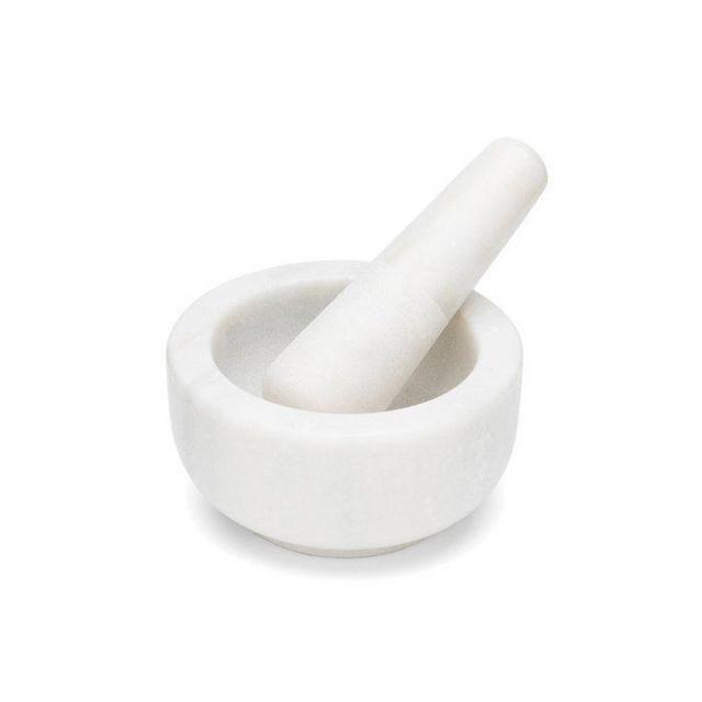 Small White Mortar and Pestle