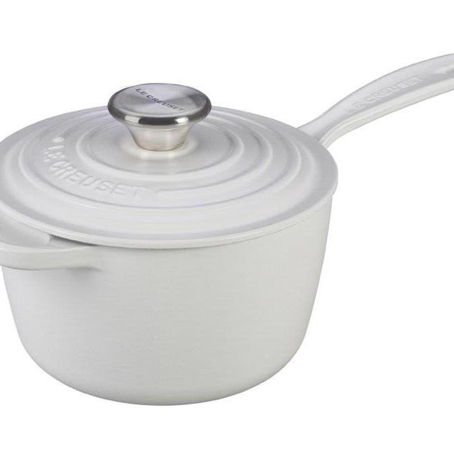 MATTE WHITE (Cotton) Le Creuset Saucepan